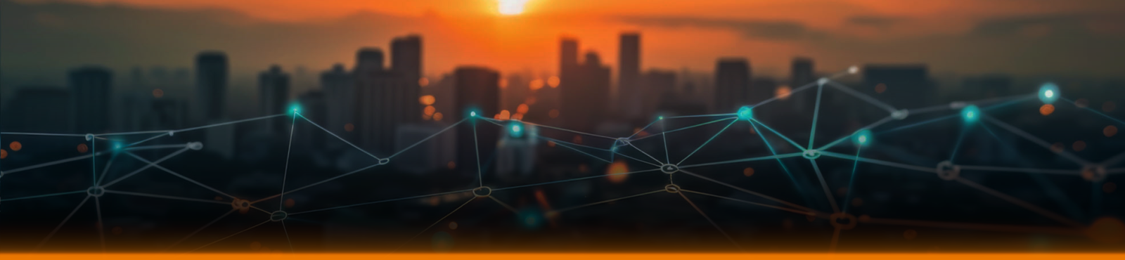 Background Image digitial network skyline